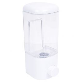 Dosificador jabón acrílico transparente oval 21 cm