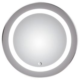 Espejo LED para baño de 18 x 24 pulgadas, espejo de tocador LED  antiempañante, luz blanca/luz cálida, espejo de baño colgante rápido con  luces