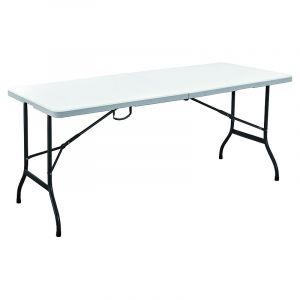THINFAR Mesa rectangular plegable pequeña, mesa plegable ajustable, mesa  auxiliar que se puede levantar y bajar, 75 x 50 x 50/62/74 cm : :  Jardín