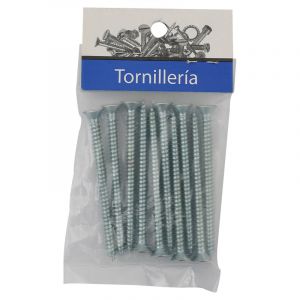 Tornillo madera cabeza plana punta fina 12 x 2 blister 10 u