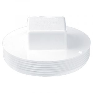  2 tapones para lavabo (plástico, 1.732 in), color blanco :  Herramientas y Mejoras del Hogar