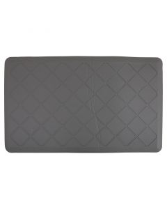 Tapete antifatiga rombos gris PVC 45 x 75 cm
