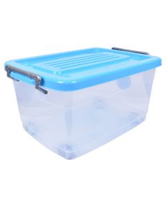 CAJA PLÁSTICA, 23L, 25X34X47CM, TAPA VARIOS COLORES