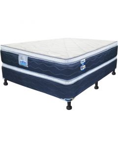 Cama queen vitalia 75 doble pillow 59 x 150 x 200cm, colchón y cama (gratis cama imperial Elements)