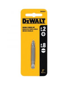 PUNTA DOBLE PHILLIPS #2 RECTA#8 DEWALT DW2024