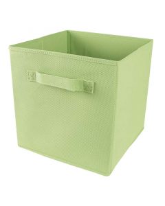 Cubo organizador de tela verde 28x28cm