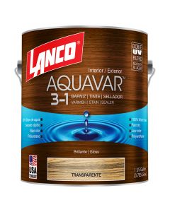 Barniz transparente aquavar 1 galon base agua con poliuretan