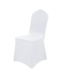 Cobertor de silla de spandex 80,5 x 63 x 44,5 cm blanco Basic Living