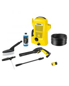 Combo hidrolavadora 1600psi, Karcher K2, universal car + Aspiradora de líquidos y sólidos, soplado, 15l, 1200w, WD1