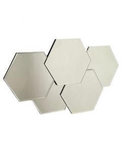 Espejo hexagonal 33 x 54.5 cm