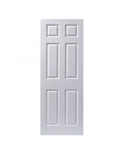 Puerta entamborada hdf colonial 80x207 cm 35 mm blanco