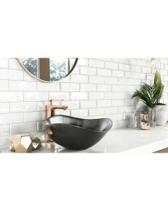 Azulejo cerámico 7 x 21 cm Subway blanco 0.93 m2 por caja