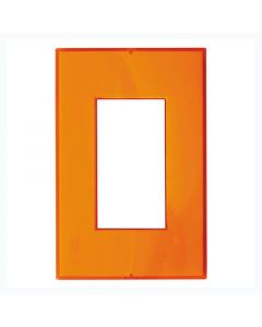 PLACA 3 MÓDULOS TIPO CRISTAL NARANJA EAGLE LÍNEA T&J