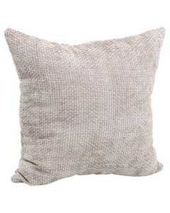 Cojín cuadrado texturizado 45 x 45 cm beige