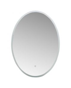 Espejo LED ovalado 70 x 50 cm interruptor táctil