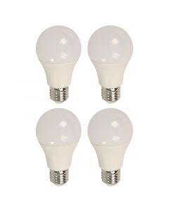 Set 4 bombillos led 12 w e27 a60 3000k ecomax