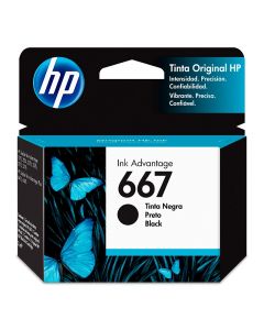 Cartucho de tinta negra hp667 (p/impresora 2875 - 2375 -2775)