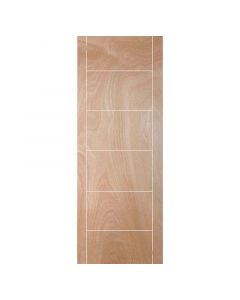 Puerta entamborada madera enchapada amparo 80x207 cm 33 mm natural