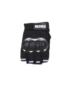 Guantes para motorista de poliéster negro universal maxforza