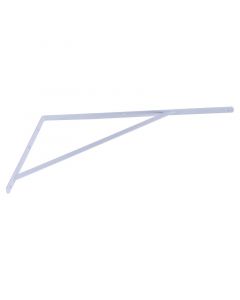 Ménsula triangular simple 49.7 x 28.6 cm blanca 165 lb