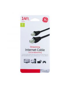 Cable red 4.26 mtrs. cat5e (14ft), negro, ge