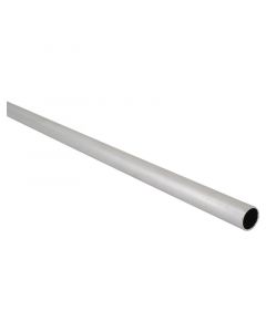 Tubo cortinero aluminio liso plateado 5/8 " 150 cm