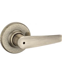Chapa sin llave, delta, para baño, latón antiguo