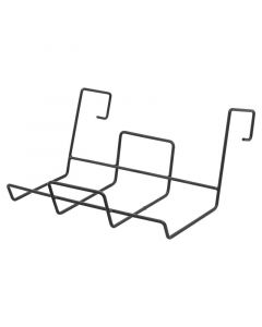 Base para maceta de baranda rectangular acero negro