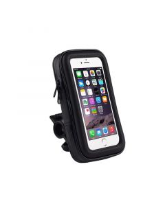 Porta celular para motocicleta negro con funda impermeable maxforza