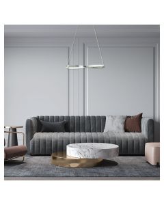 Lámpara colgante moderna cromado 1 luz led 24105