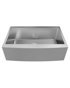 Lavatrastos acero inoxidable faldón 1 fosa 83 x 53 cm Aqua Nuova Deluxe