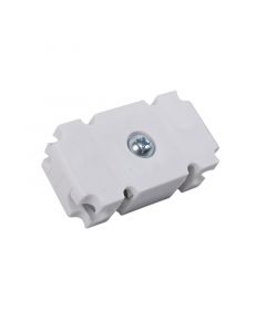 Placa de unión para estante de clóset, blanca