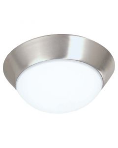 Set de 2 lámparas plafón moderna níquel satinado 1 luz e27 22814