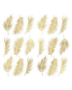 Sticker decorativo puntos de confeti papel dorado