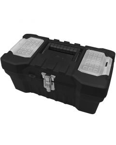 CAJA PARA HERRAMIENTAS 16", NEGRA, 17.5X21.5X40.5CM, BROCHE
