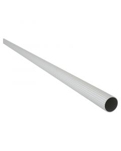 Tubo cortinero aluminio ranurado plateado 1 " 150 cm