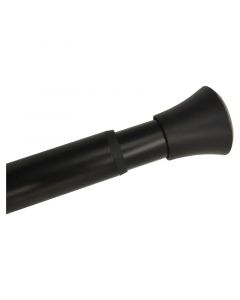 Tubo cortinero extensible 106-193 cm negro mate Aqua Nuova
