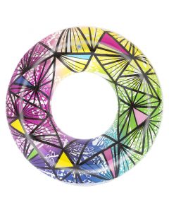 Flotador aro vitrales multicolor 119cm