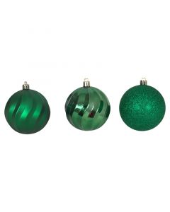 Set 6 esferas navideñas verdes 8 cm (agregue 3 al carrito pagué 2)