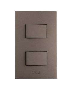 Interruptor doble 3 vías 16A 125V negro Eagle Línea T&J (10% de descuento a partir de 3 unidades)