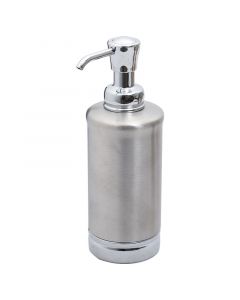 Dispensador de jabón de push acero inoxidable cromado 236 ml