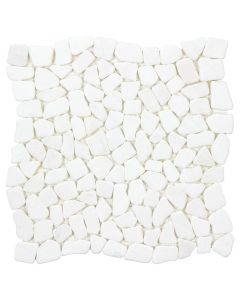 Malla de piedra blanco 30.5 x 30.5 cm