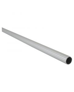 Tubo cortinero aluminio ranurado plateado 3/4 " 200 cm