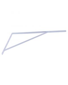 Soporte triangulo simple, 49.7x28.6cm, cap165lb, blanco