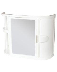 Gabinete para baño plástico blanco con espejo