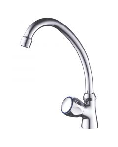 Grifo de cocina monomando cuello alto cromado