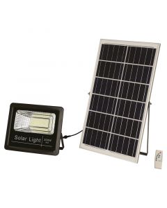 Reflector negro solar para exterior LED 200 W luz fría con control remoto General Lighting
