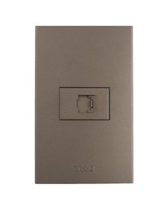 Toma RJ45 CAT5E negro Eagle Línea T&J (10% de descuento a partir de 3 unidades)