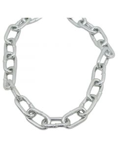 Cadena galvanizada grado 30 1/8" eslabon corto (precio por metro)