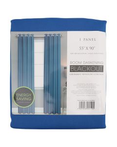 Cortina blackout azul cobalto 228 x 139 cm